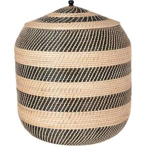 Cesta de almacenamiento de ratán negro Natural Kouboo, cesta tejida versátil para cocina, baño, armario, sala de estar para boda - Product Image 1