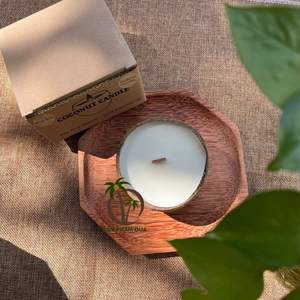 Coco Eco 100g Aromatherapy Spa <b>Candle</b> Natural <b>Coconut</b> Shell <b>Coconut</b> Scent Handmade Biodegradable Thanksgiving Easter Bars - Product Image 6