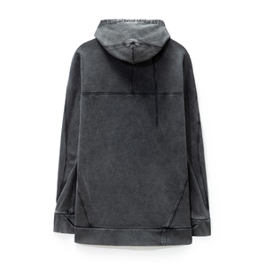 Sweat à capuche sans cordes de haute qualité pull-over en polaire épaisse oversize sweat-shirt à capuche personnalisé de 350 g/m² grande taille pour hommes - Product Image 2