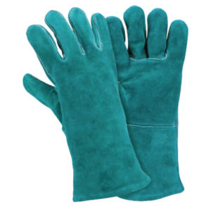 Gants de soudage anti-vibration en cuir de vachette pleine fleur haute performance, avec manchette de sécurité, ignifuges et durables - Product Image 3