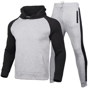 Basic <b>Men</b>/Women 2Pcs/Sets Sweatshirt Hoodies <b>Pants</b> 2025 Male <b>Gyms</b> Fitness Tops Joggers Sportswear Tracksuits - Product Image 2