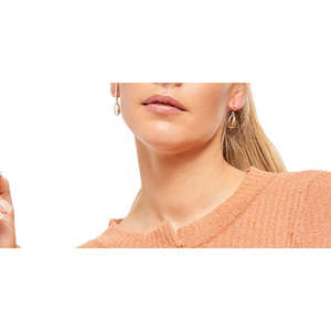 Top da Donna Free People Marrone a Maniche Lunghe con Collo Gioiello, Design Semplice in Maglia, Taglia Media, Colore Rosa - Product Image 2