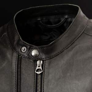 Chaqueta de Motociclista de Cuero de Oveja Genuino para Hombre, Estilo Urbano, Ajustada, Perforada, para Invierno, Estilo Pakistaní - Product Image 4