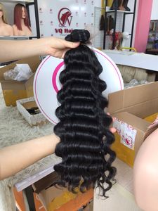 Meilleure qualité 100% cheveux humains naturels Remy vague profonde et fermeture du Vietnam pour les femmes noires - Product Image 2