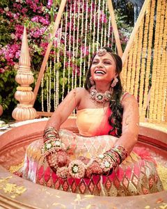 Fleur romantique Bijoux de mariage Boucles d'oreilles de mariée Boucles d'oreilles grande fleur Boucles d'oreilles rose et violet Très peri mariage - Product Image 3