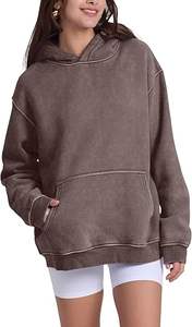 <b>Oversized</b> <b>Hoodie</b> Sweatshirts for Women Couples Heavyweight Hoodies Pullover Vintage Acid Wash Sweaters Pullover 2026 - Product Image 2