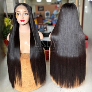 Precio al por mayor 100% Peluca de cabello crudo vietnamita Peluca de cabello humano HD Frontal Encaje Virgen Cutícula Cabello - Product Image 1