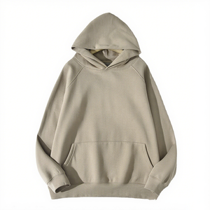 Sweat-shirt à capuche surdimensionné pour homme, couleur et logo personnalisés, couleur unie, 100% coton, automne, pour impression - Product Image 4