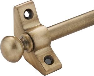 48 Embouts de fixation triangulaire pour barre de tapis d'escalier. Bronze, 19ème
