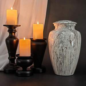 Urnas de cremación para adultos de aluminio de buena calidad Urna de metal funeraria - Product Image 4