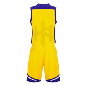 Vêtements de sport de basket-ball sans manches à séchage rapide respirants fabriqués en usine, uniforme d'été de grande taille - Product Image 3