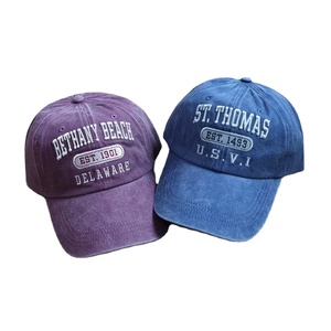 Gorra de Béisbol de 6 Paneles sin Estructura con Logotipo Bordado Personalizado, Gorra de Algodón Suave Lavado Estilo Dad Hat Deportivo Urbano con Letras - Product Image 2