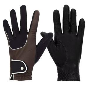 Gants d'équitation en cuir respirant à succès pour adultes et enfants, logo personnalisé, portables en hiver, fabrication haut de gamme - Product Image 1