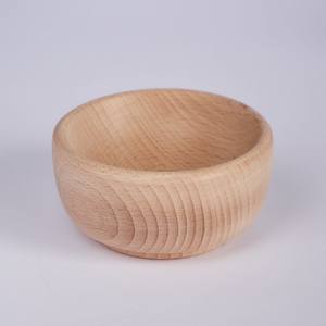 Cuenco de madera de estilo moderno, contenedor sensorial Montessori, herramientas, cuenco de haya, cuenco de regalo de inauguración de la casa para una cena elegante - Product Image 1