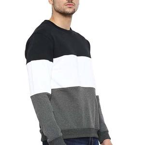 Nouvelle mode à la mode de haute qualité personnalisé hommes sweats à col rond en coton vente en gros de vêtements pour hommes sweats à contraste - Product Image 6