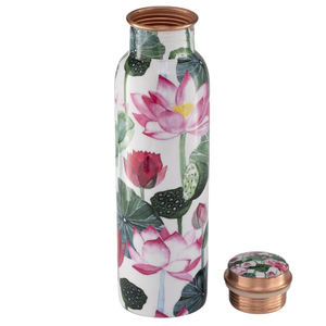 Los mejores precios al por mayor, botella de agua potable de cobre puro, botella impresa de cobre a granel, tamaño personalizado para regalo de boda, decoración para el hogar y la Oficina - Product Image 2