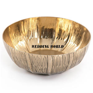 Tazón de Chocolate de Aluminio con Acabado Dorado, Forma Redonda, Decorativo, Clásico, Elegante, de Diseño, Nuevo - Product Image 6