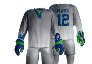 Material de alta calidad hecho Uniforme de hockey sobre hielo de ajuste regular Última llegada Precio barato Uniforme de hockey sobre hielo - Product Image 4