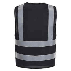 Logo personnalisé gilet de travail réfléchissant impression en gros haute visibilité avec poches fermeture éclair Construction gilet de travail réfléchissant personnalisé - Product Image 6