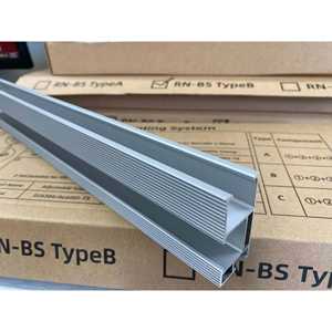 Soporte de montaje de barandillas de panel solar de 5kw, 10kw, 15kw, mini riel de techo de metal, Riel de aluminio solar para sistema de montaje en techo - Product Image 2