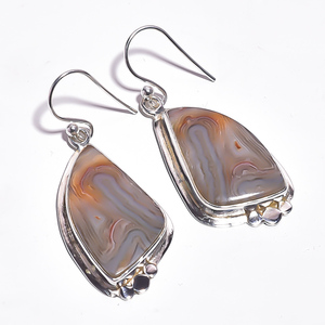 Pendiente de Plata de Ley 925 de piedra lunar arcoíris genuino perfecto, proveedor único de joyería de piedras preciosas de plata, joyería de plata hecha a mano - Product Image 3