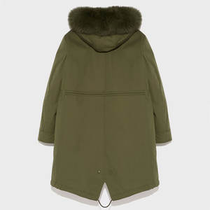 New Style Autumn Men Long Zipper Logo Sherpa <b>Lined</b> Breathable Quilted Parka Jacket Custom Outwear Windproof <b>Fur</b> Hooded - Product Image 4