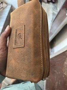 Bolsas de cuero con cremallera de aspecto antiguo hechas a medida, ideales para tiendas de suministros de viaje y adecuadas para promociones de ágata - Product Image 4