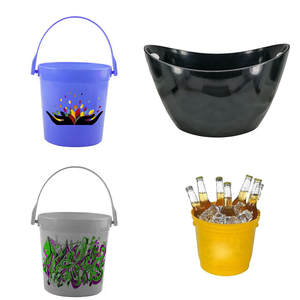 Cubeta <span class=keywords><strong>de</strong></span> Hielo <span class=keywords><strong>de</strong></span> Plástico <span class=keywords><strong>de</strong></span> Diseño Clásico Transparente con Capacidad <span class=keywords><strong>de</strong></span> 5L y 7L, Ideal para Todas las Bebidas Frías, Apta para Cervecerías, Bodegas y Bares - Product Image 6