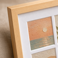 Cadre en bois avec verre acrylique, support de table vertical, tailles 3.5*5", 4*6", 5*7", 6*8", 8*10", A4, cadre photo en bois personnalisable OEM, vente en gros pour mur