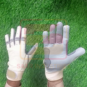 Venta al por mayor profesional de alta resistencia guantes de bateo de béisbol de cuero PU suave cómodo ligero antideslizante ambidiestro - Product Image 1