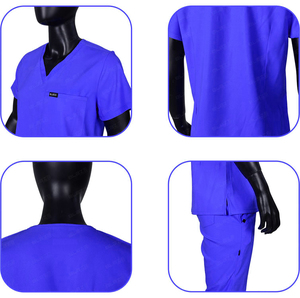 Veste d'hôpital moderne personnalisée sans manches col montant manches courtes pour les travailleurs de la santé uniformes pantalons joggeurs - Product Image 2