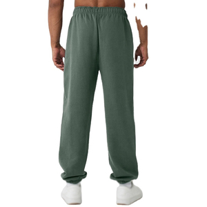 กางเกงวอร์มลำลองของผู้ชายกางเกงผ้าฝ้ายโพลีเอสเตอร์ผ้าเฟรนช์ผ้าคาดเอวยางยืดทรงหลวมใส่สบาย - Product Image 4