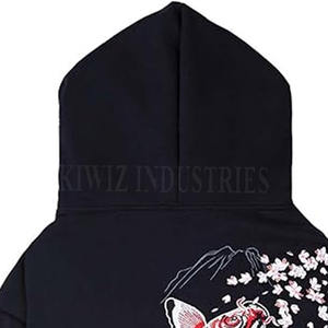 Sudaderas con capucha bordadas de estilo de diseñador para hombre, sudaderas con capucha bordadas con logotipo personalizado pesado - Product Image 5