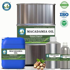 100% huile de macadamia pure pressée à froid fournisseur en gros en vrac de l'Inde huile de support naturelle pour la peau et les cheveux - Product Image 2