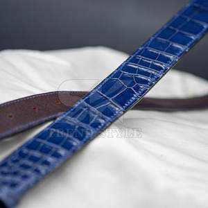 Cinturón de Cuero con Estampado de Cocodrilo de Moda, Estilo Versátil para Vestimenta Casual y Formal, Cinturón de Cuero con Estampado de Cocodrilo de Primera Calidad - Product Image 4