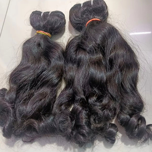 Exportadores indios ofrecen extensiones de cabello humano rizado hinchable virgen suave de alta calidad proveedor al por mayor 2025 precio bajo - Product Image 1