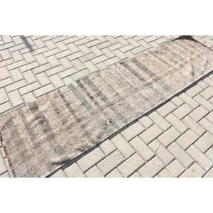 Tapis Moderne en Laine Beige 2.2 X 7.9ft Turc Plat Armure Patchwork Motif Salon Tapis pour Adolescents Décoration - Product Image 2