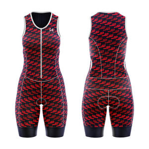 Uniformes de Ciclismo Personalizados sin Mangas para Mujer y Conjunto de Pantalones Cortos con Tirantes de Secado Rápido, Talla Grande, Venta al por Mayor - Product Image 1