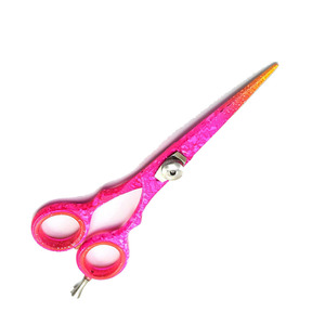 Tijera alemana de salón de acero inoxidable, tijera de corte de pelo de peluquero recubierta de papel con reposapiés extraíble y tornillo - Product Image 2