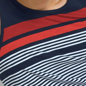 เสื้อกล้ามผู้ชายคุณภาพสูง OEM ผ้าฝ้าย สำหรับฤดูร้อน แบบถัก สำหรับออกกำลังกาย ฟิตเนส มีไซส์ใหญ่ แห้งเร็ว เป็นมิตรกับสิ่งแวดล้อม รับสกรีนโลโก้ - Product Image 5