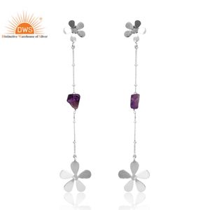 La mejor calidad fina plata esterlina doblete cromo diópsido cuarzo piedras preciosas pendientes colgantes fabricante de joyería personalizada - Product Image 1
