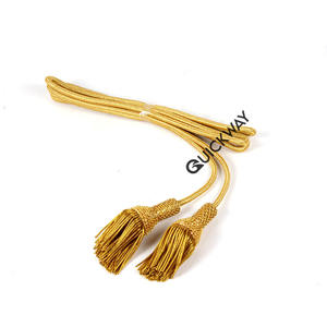 Bishop Pectoral Tassel Cord Cincture Custom Dark Green Altar Server Tassel Cincture Mejor venta Sólido Decorativo Ceremonial - Product Image 4