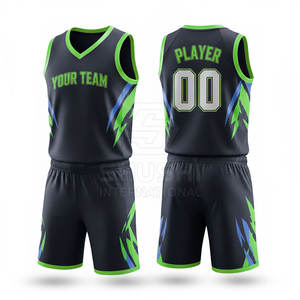 Maillots de basket-ball en gros, uniformes respirants 100% polyester, vêtements de sport, uniformes d'équipe personnalisés OEM, ensembles grande taille - Product Image 4