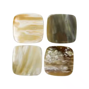 Sous-verre classique en corne de buffle pour la maison et les restaurants, écologique, non toxique, couleur naturelle, corne de haute qualité, artisanat Saniya - Product Image 1