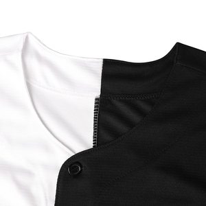 เสื้อเจอร์ซีย์เบสบอลกระดุมโลโก้ออกแบบได้ตามต้องการเครื่องแบบชุดกีฬาลายเรียบของเยาวชนขนาดพิเศษผลิตจากประเทศปากีสถาน - Product Image 3