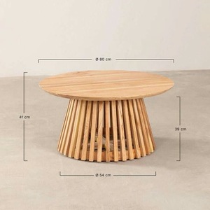 โต๊ะกาแฟพกพาทันสมัย ดีไซน์โบราณ เฟอร์นิเจอร์บ้าน ห้องนั่งเล่น คุณภาพดีเยี่ยม คอลเลคชั่นหรูหรา วัสดุไม้ ขายส่ง - Product Image 3