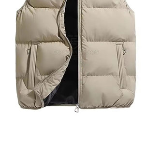 Veste d'hiver sans manches pour homme, dernière mode, prix de gros, avec logo personnalisé sur le devant, capuche, écologique, haute qualité - Product Image 4