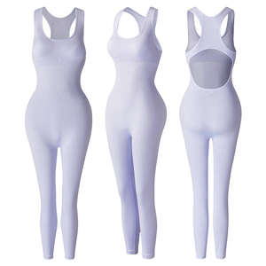 Mono Deportivo de Yoga de Una Pieza para Mujer, de Secado Rápido, para Fitness y Running, con Efecto Levanta Glúteos, Ropa Deportiva Sexy que Moldea la Figura - Product Image 5