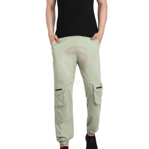 Nueva llegada de los hombres casuales de cintura media pantalones de chándal ligero recto bajo MOQ desgaste al aire libre colores personalizados gran oferta fabricante - Product Image 3