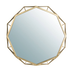 Best Customized Modern <b>Octagon</b> Wall <b>Mirror</b> New Arrival Golden Metal Design Reasonable Price for India - Product Image 2